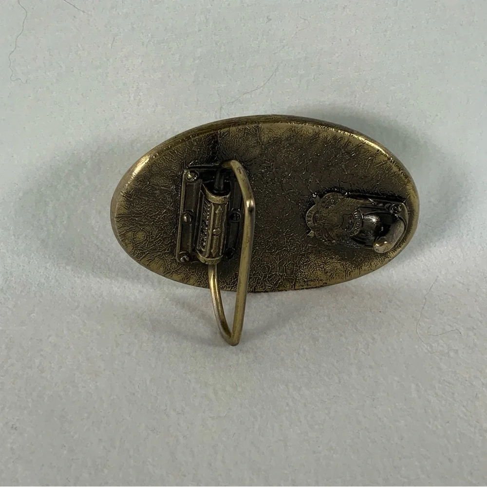 Vintage Mobil Oil Promo Gold Tone Belt Buckle - Pegasus TGABC USA